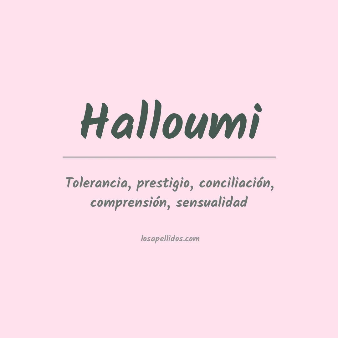 Apellido Halloumi