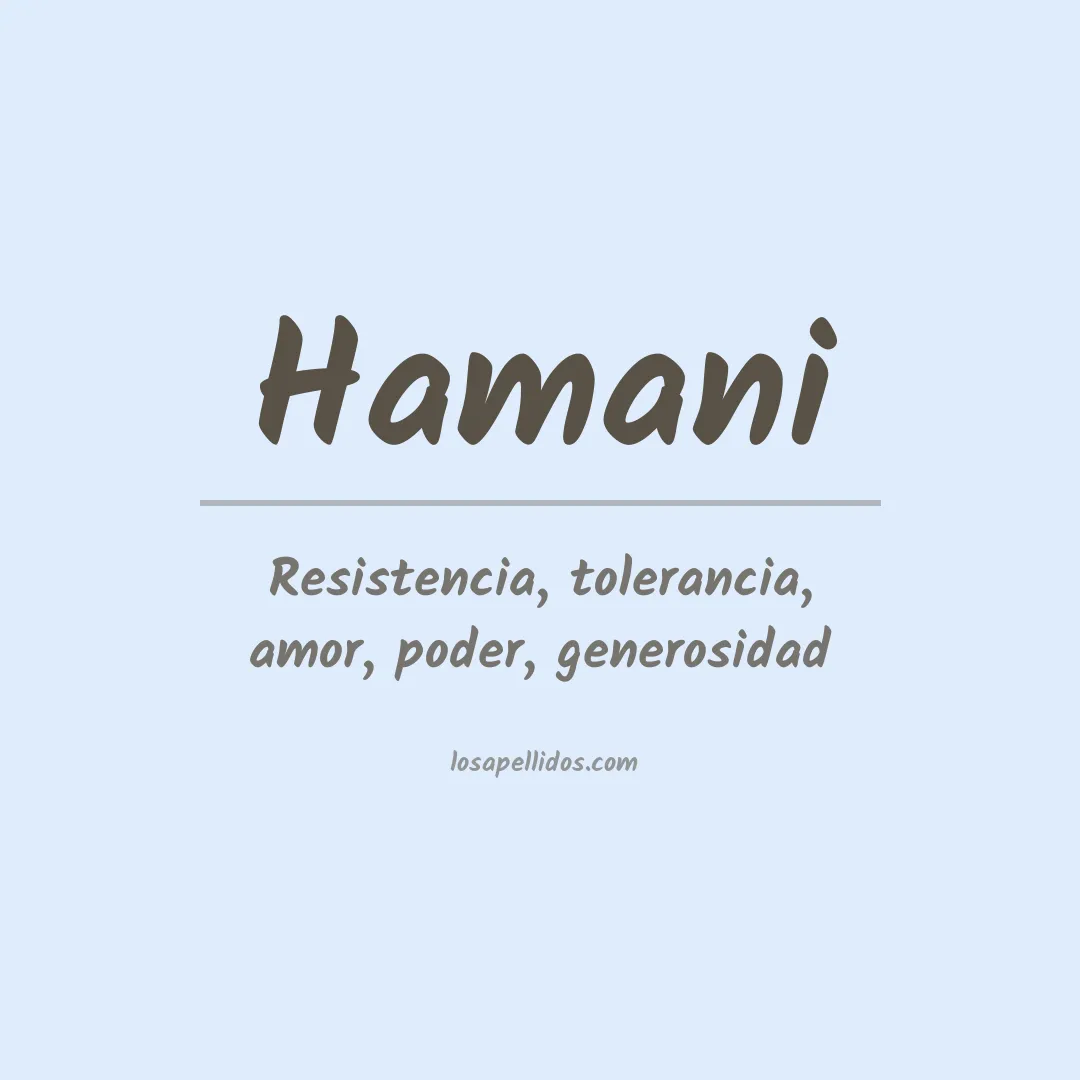 Apellido Hamani