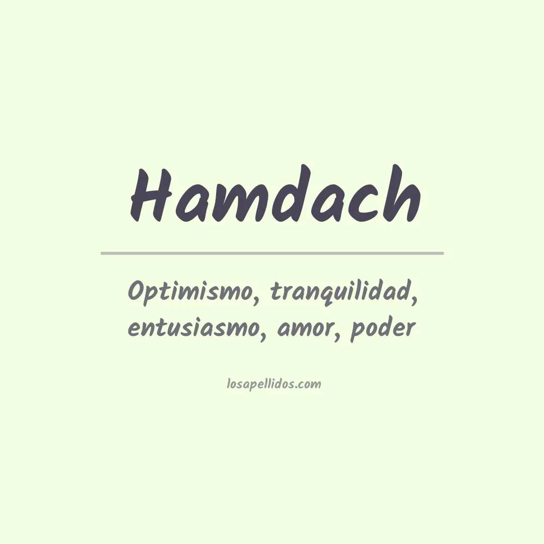 Apellido Hamdach