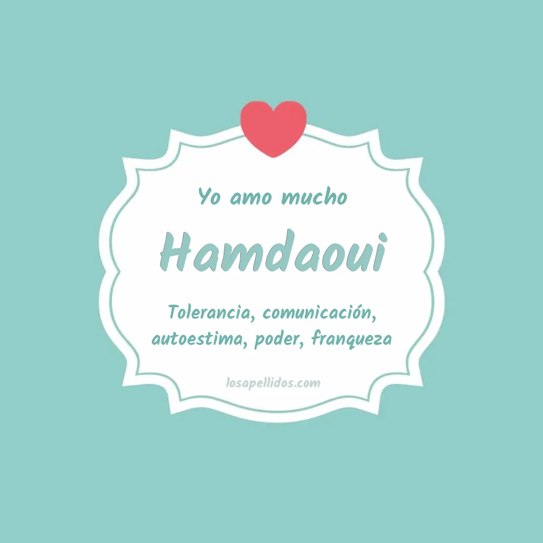 Yo amo mucho Hamdaoui