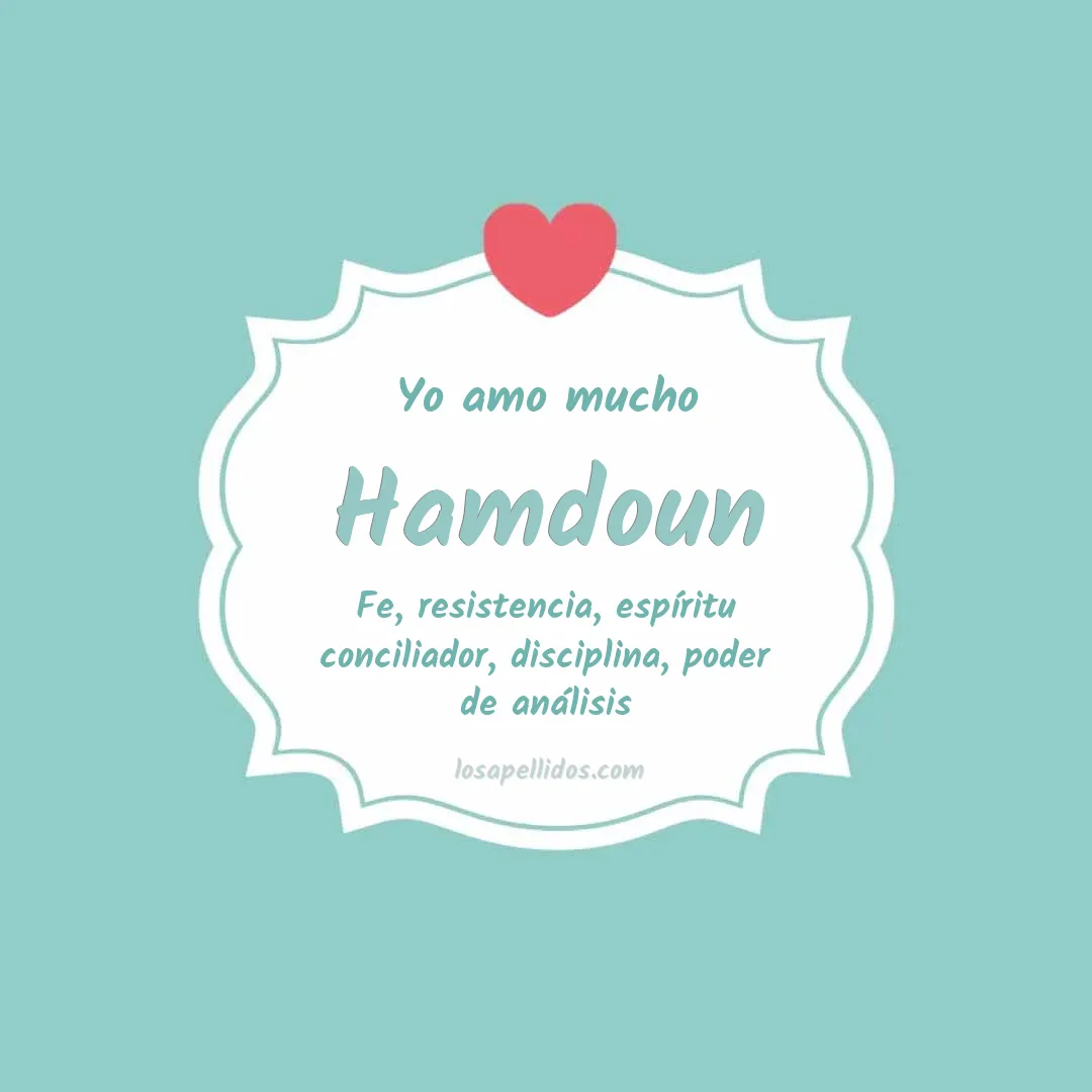 Yo amo mucho Hamdoun