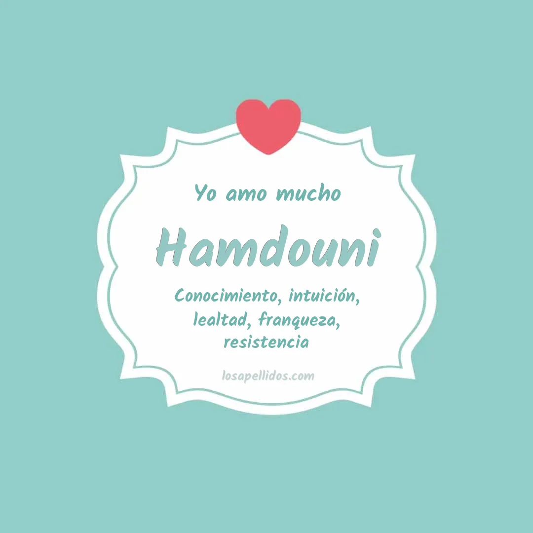 Yo amo mucho Hamdouni