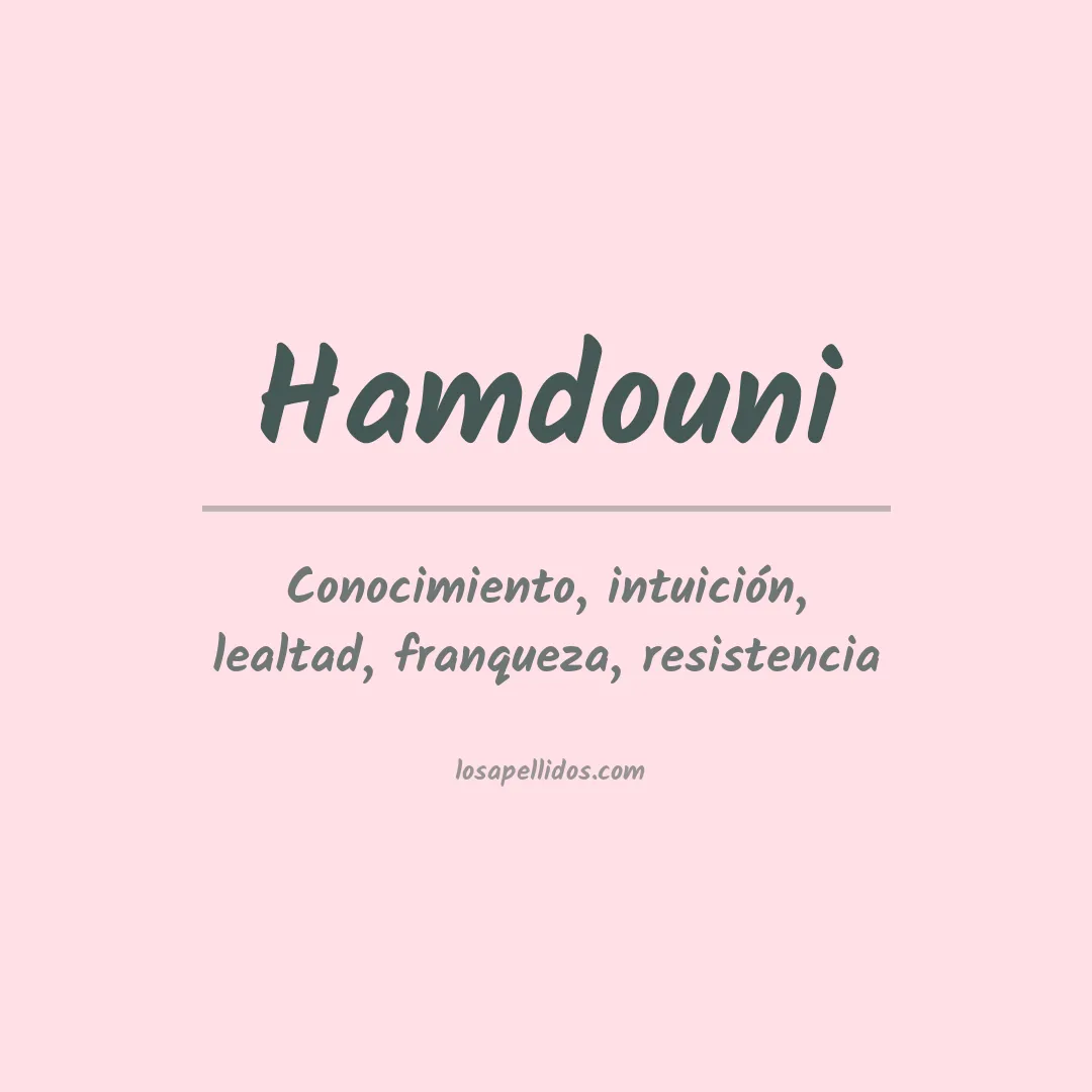 Apellido Hamdouni
