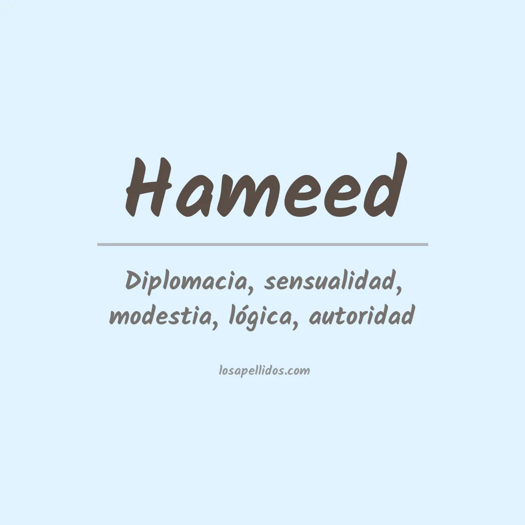 Apellido Hameed