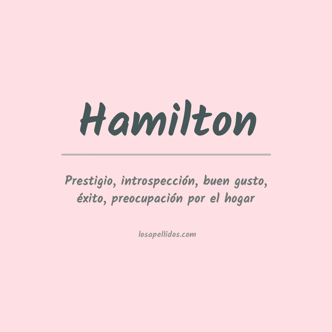 Apellido Hamilton