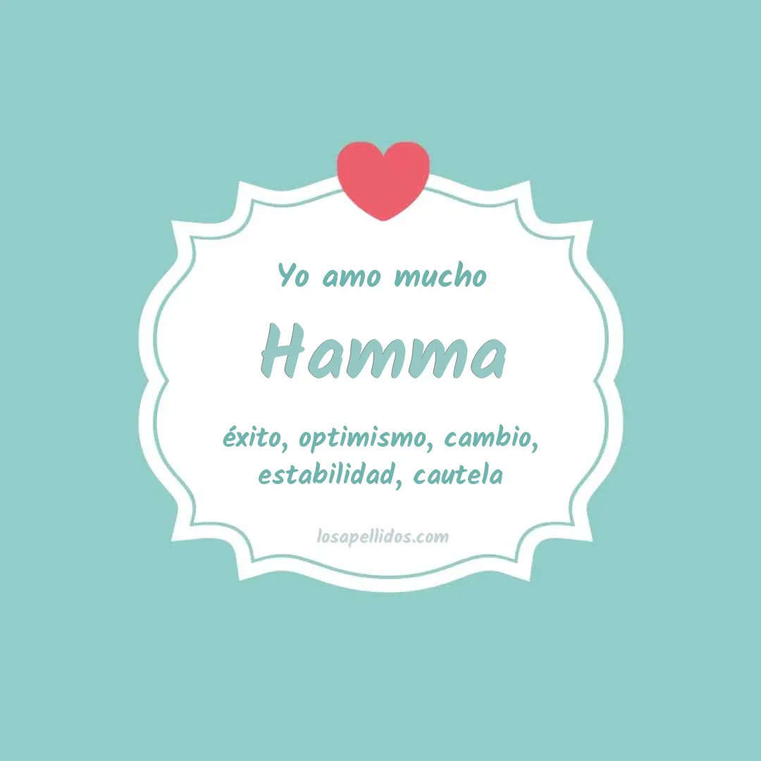 Yo amo mucho Hamma