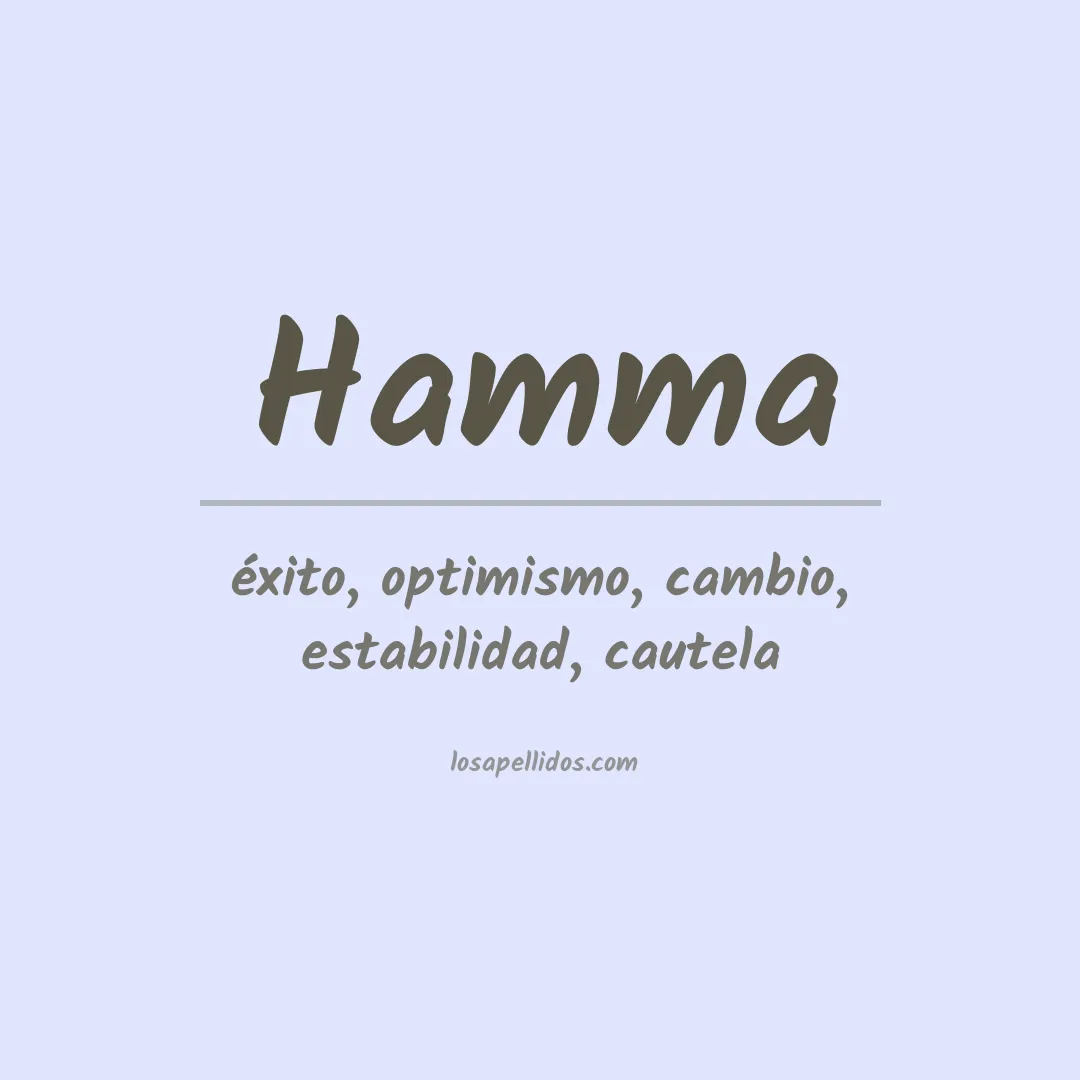 Apellido Hamma