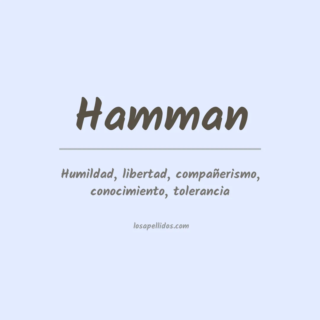 Apellido Hamman