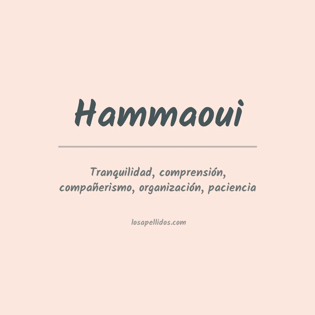 Apellido Hammaoui