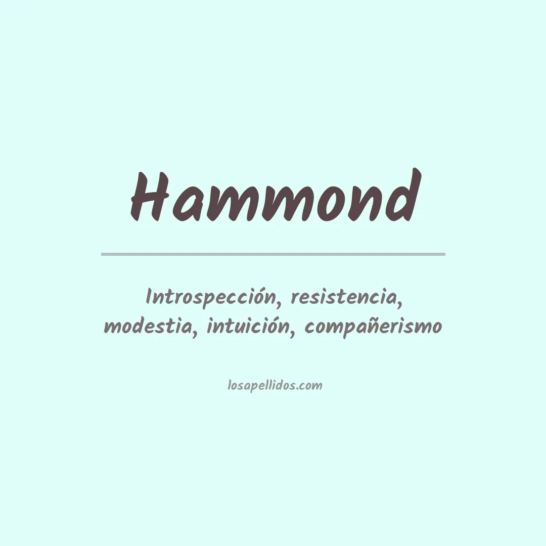 Apellido Hammond