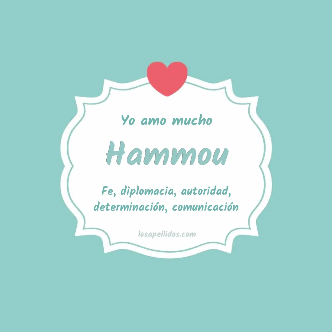 Yo amo mucho Hammou
