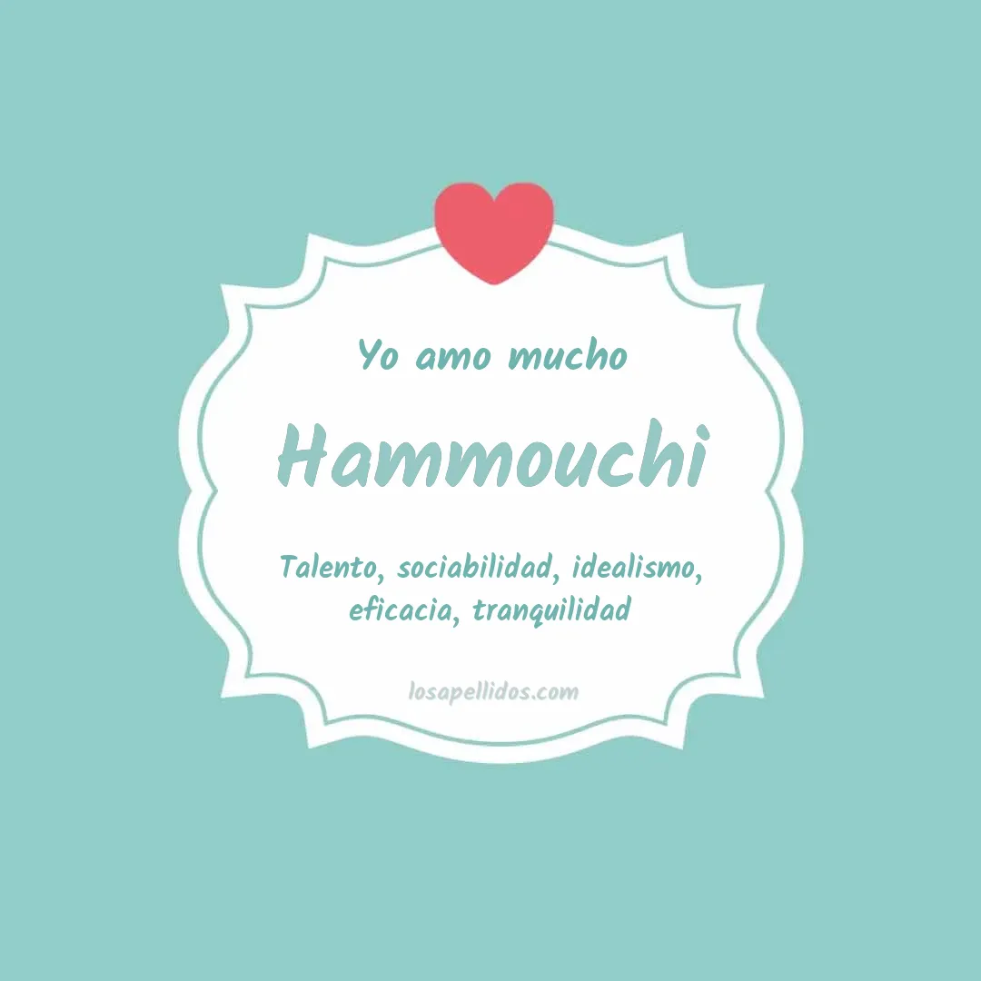 Yo amo mucho Hammouchi