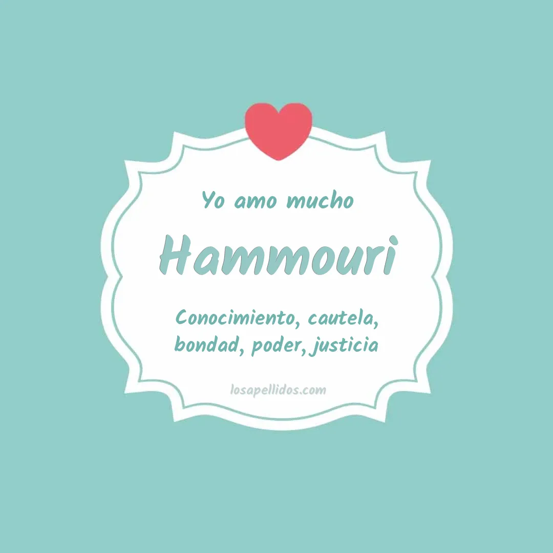 Yo amo mucho Hammouri