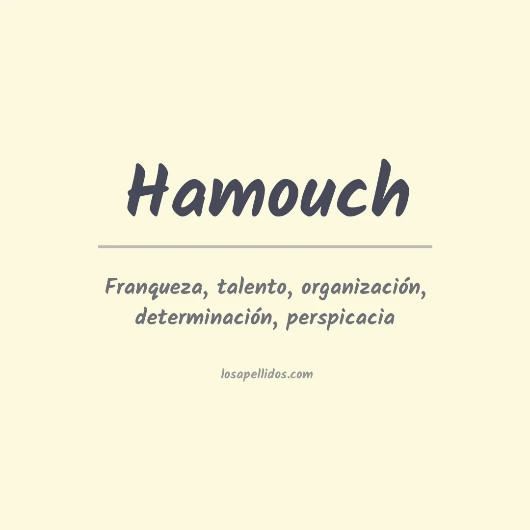 Apellido Hamouch