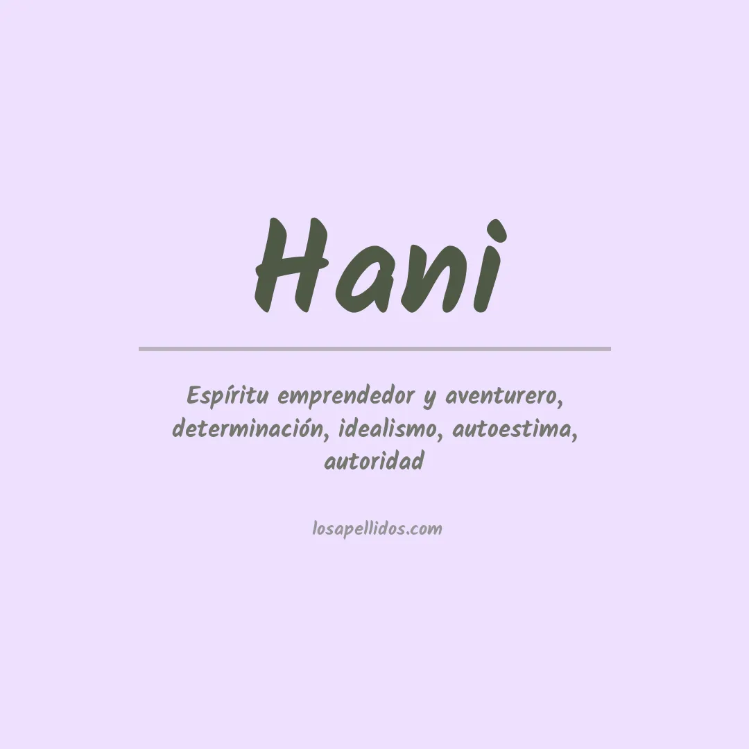 Apellido Hani