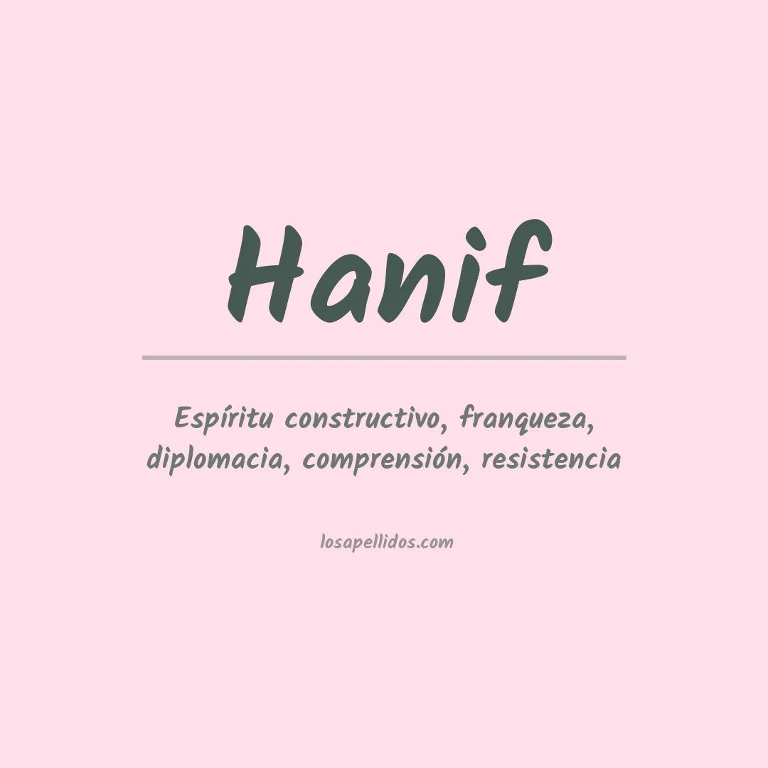 Apellido Hanif