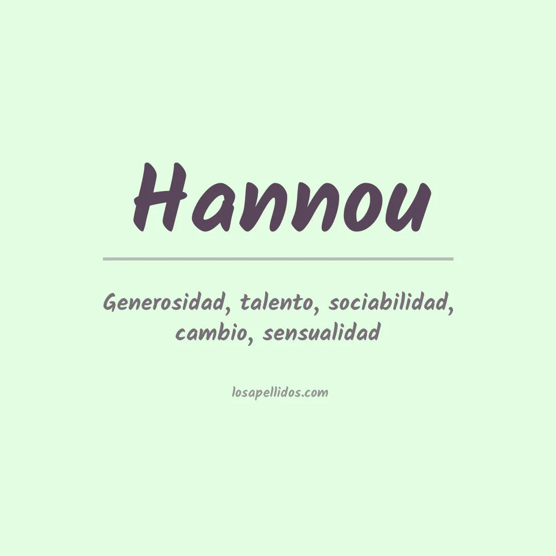 Apellido Hannou