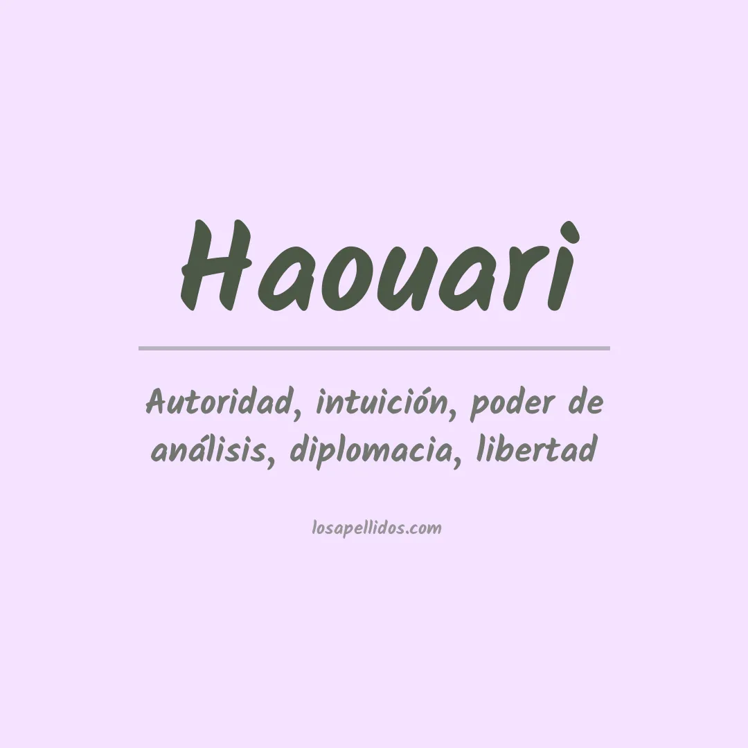 Apellido Haouari