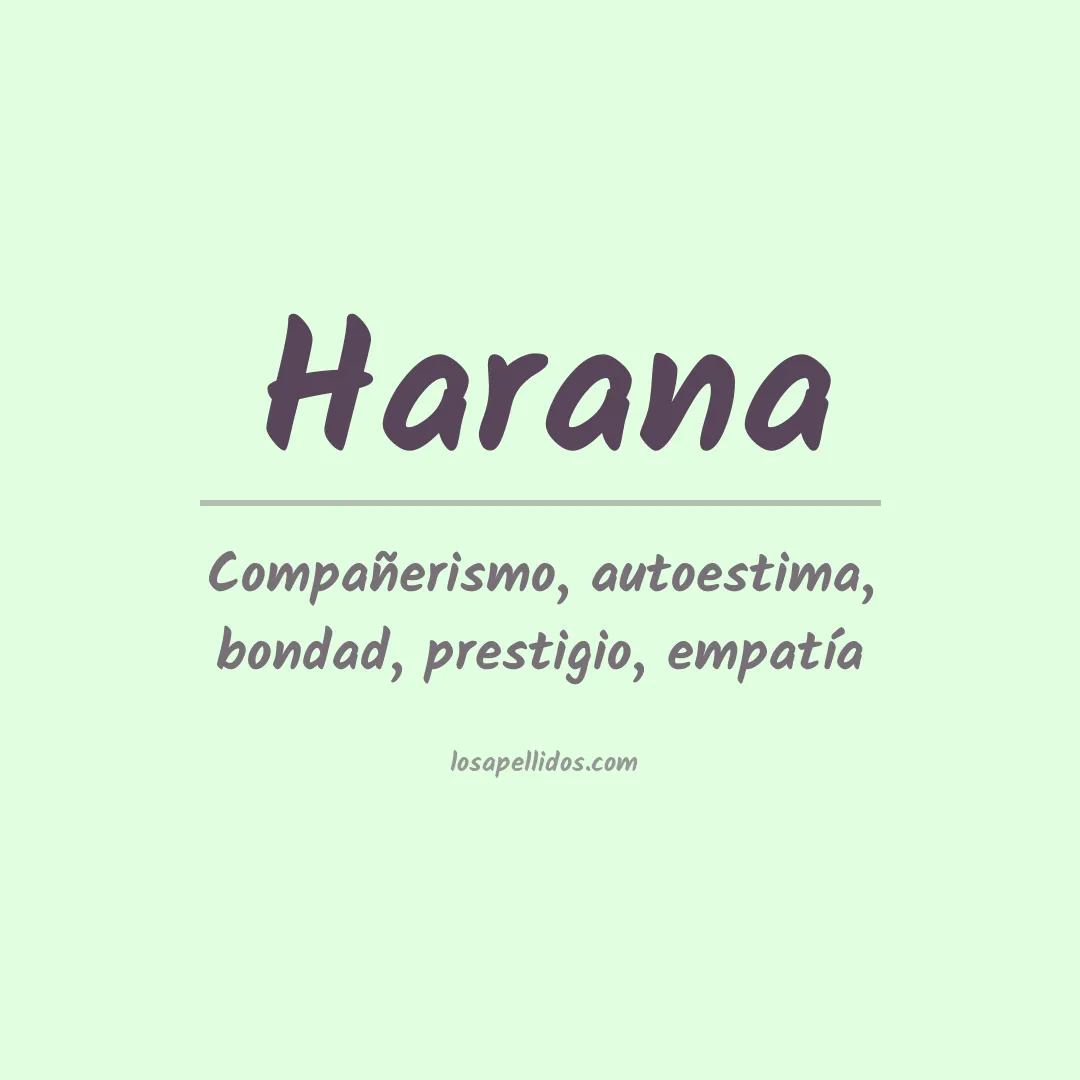 Apellido Harana