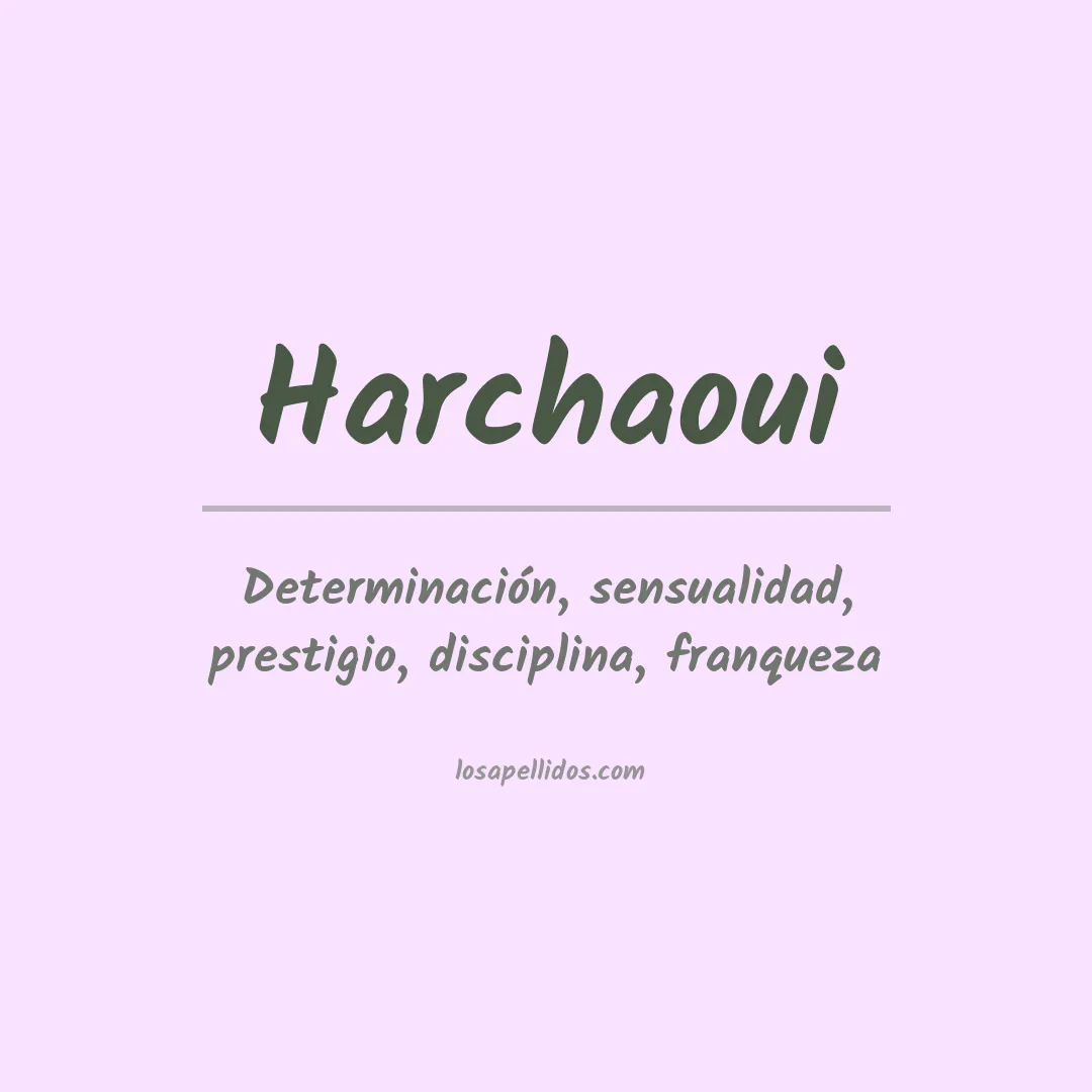 Apellido Harchaoui