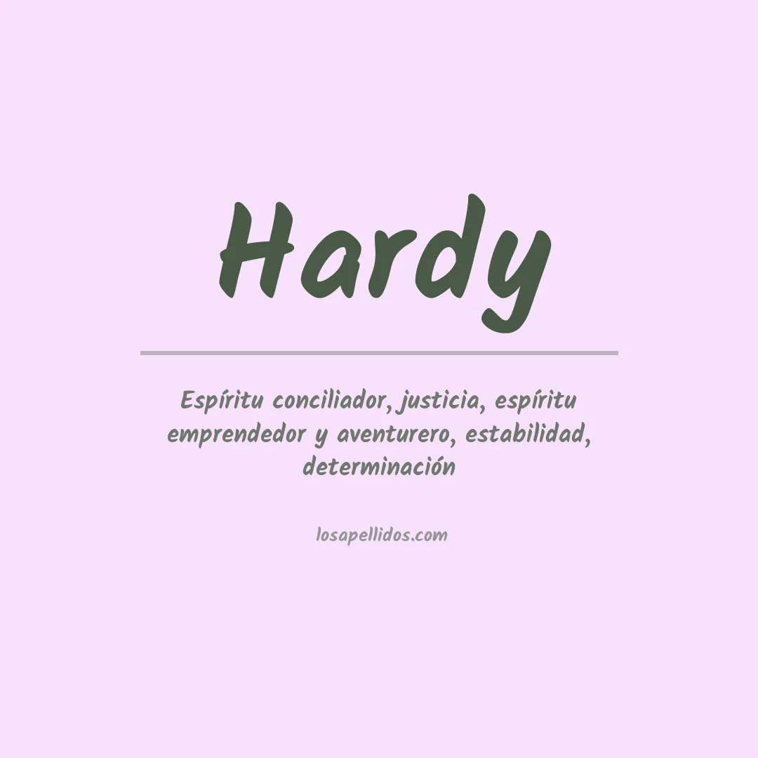 Apellido Hardy