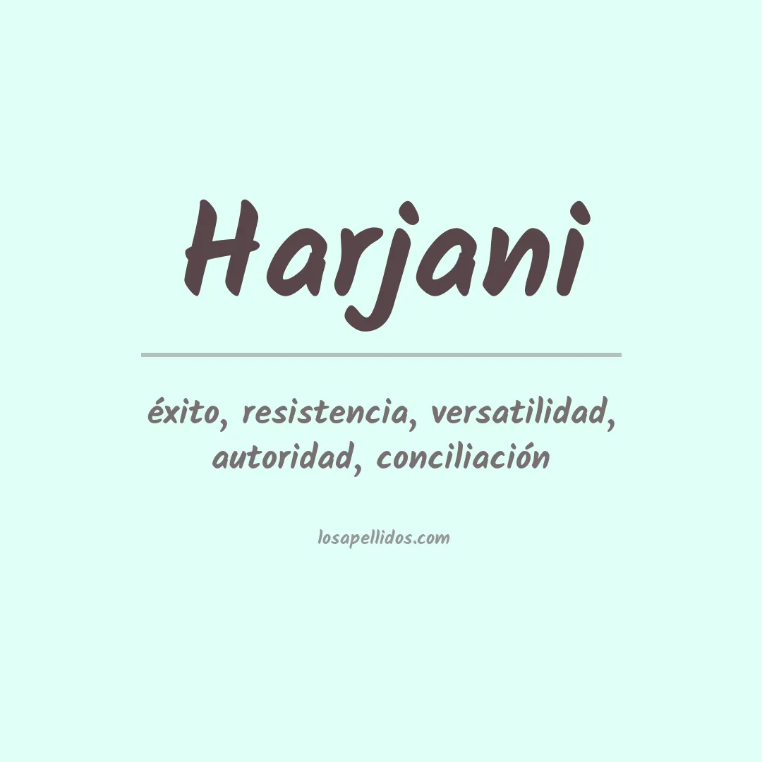 Apellido Harjani