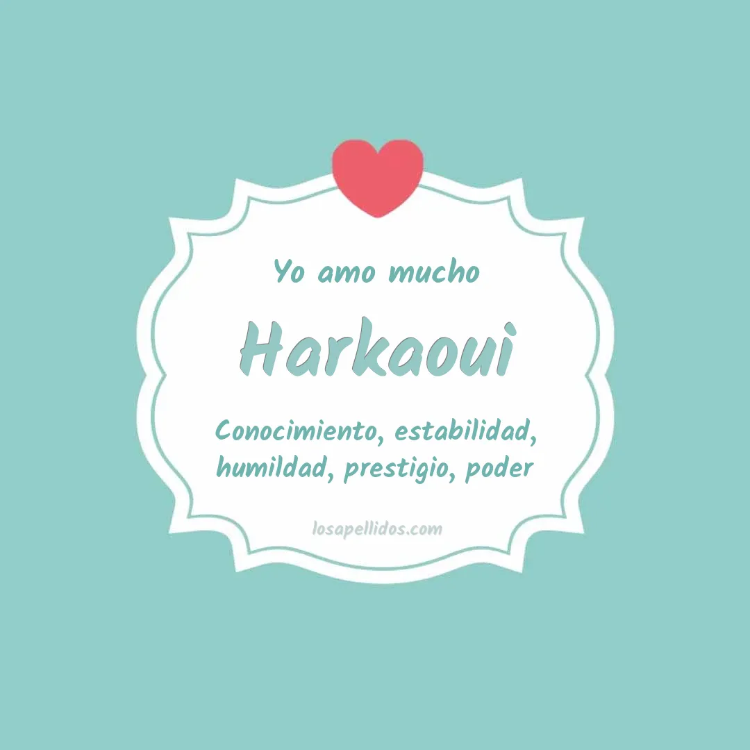 Yo amo mucho Harkaoui