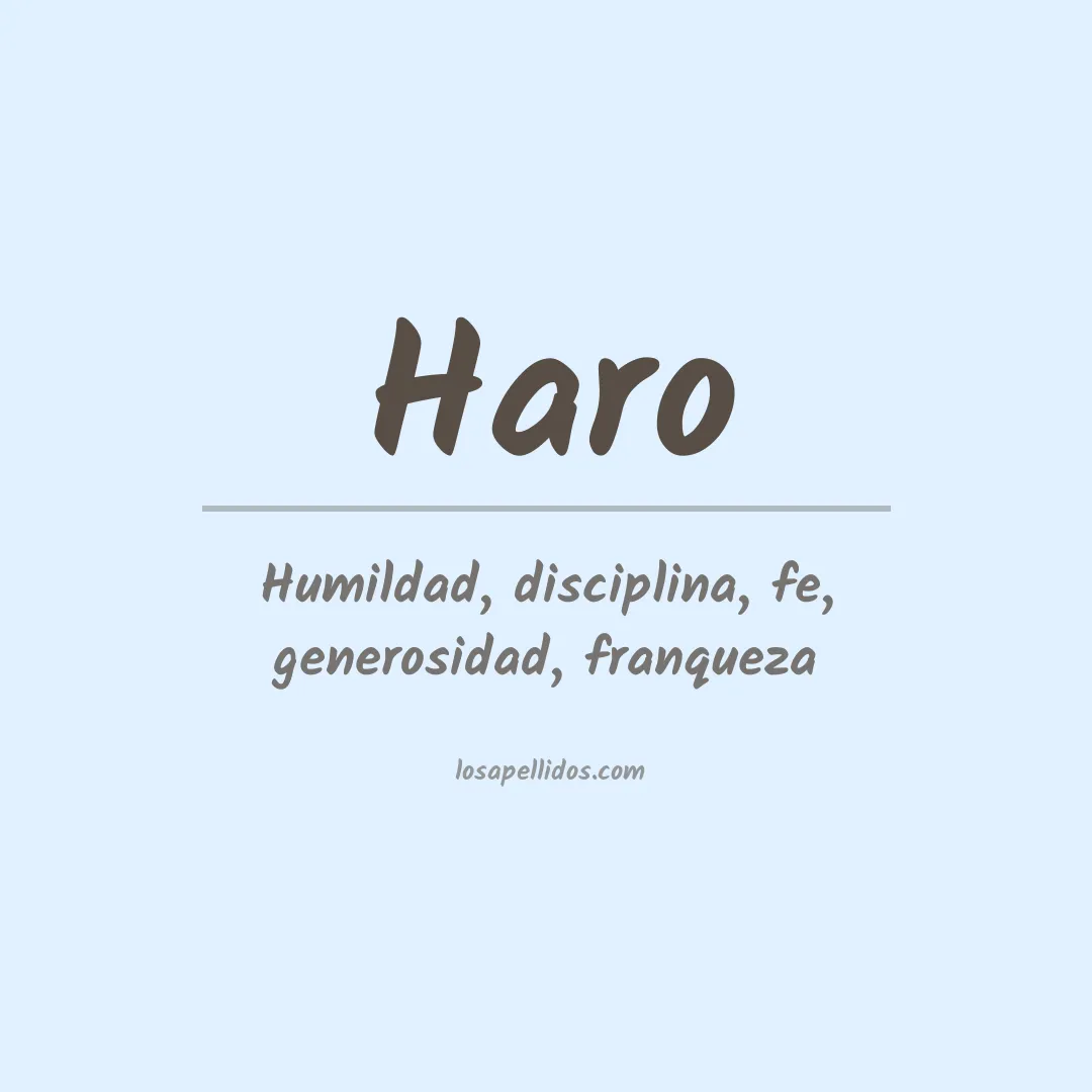 Apellido Haro