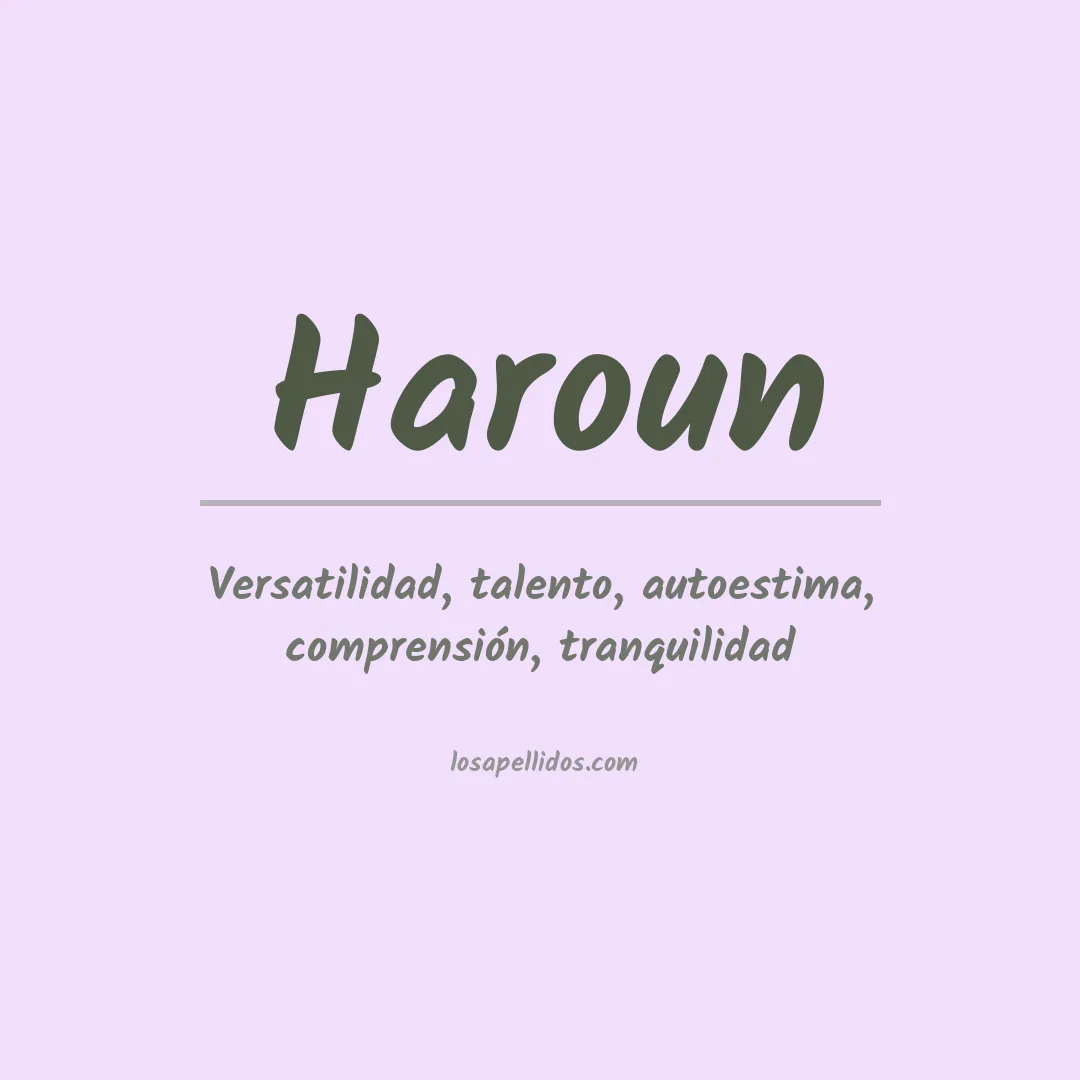 Apellido Haroun