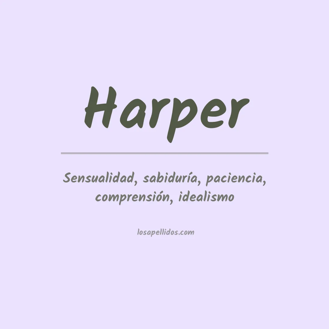 Apellido Harper