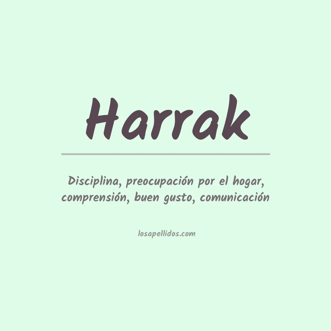 Apellido Harrak