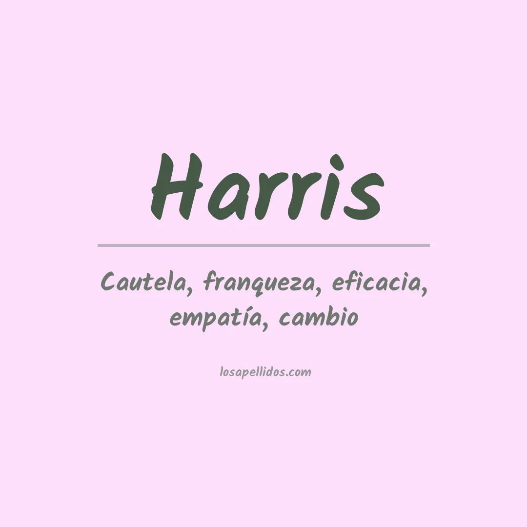 Apellido Harris