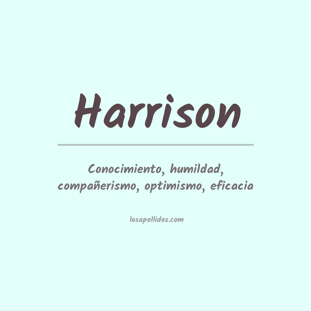 Apellido Harrison