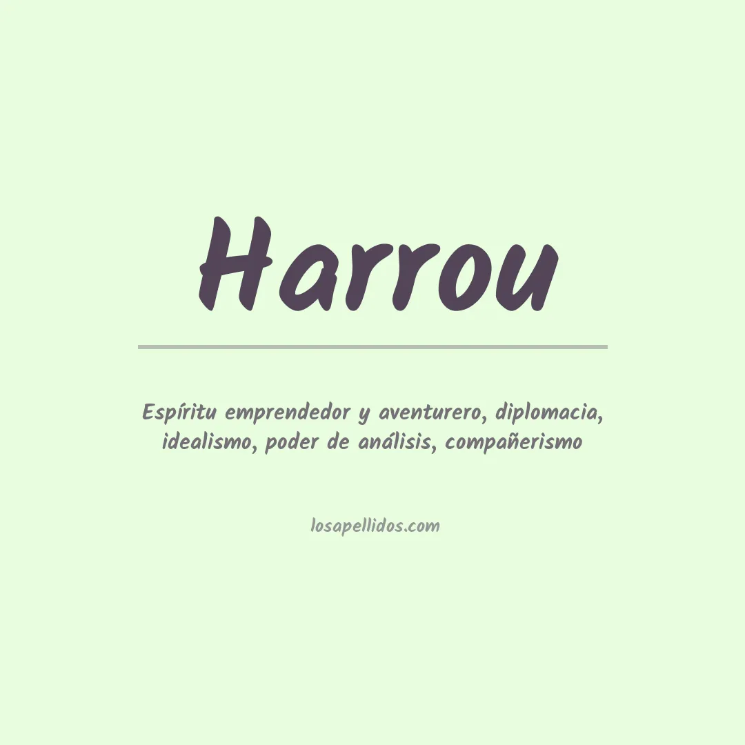 Apellido Harrou