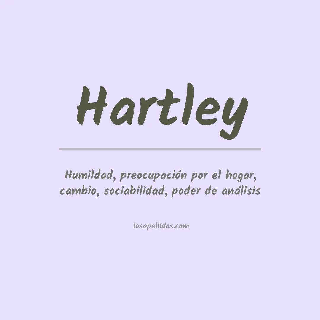 Apellido Hartley