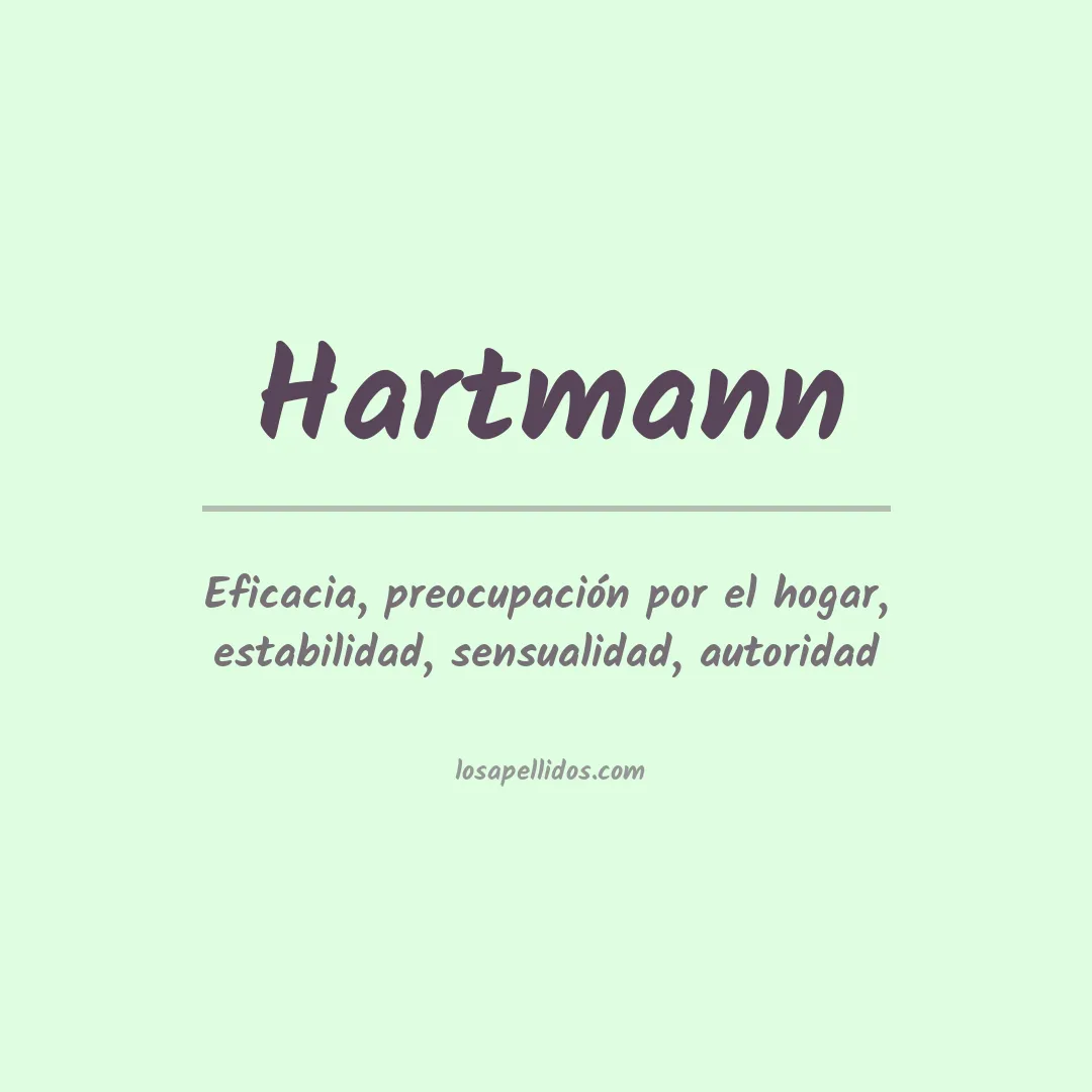 Apellido Hartmann