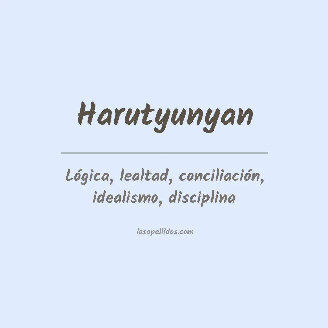 Apellido Harutyunyan