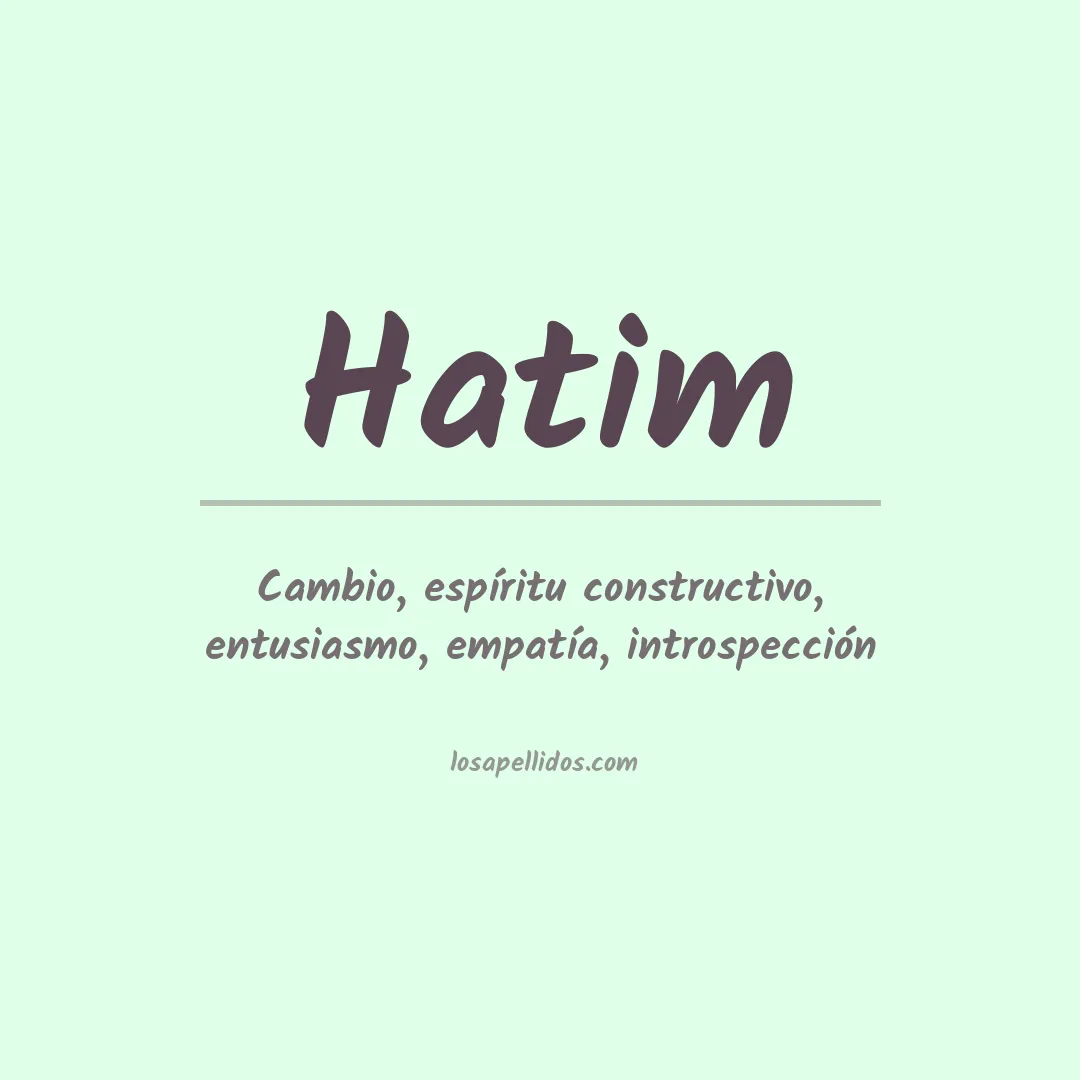 Apellido Hatim