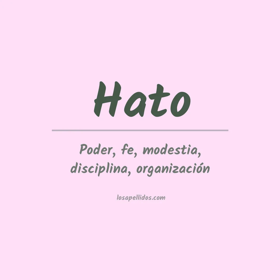 Apellido Hato