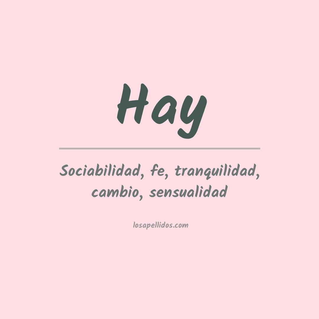Apellido Hay