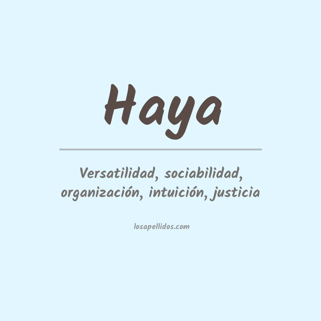 Apellido Haya