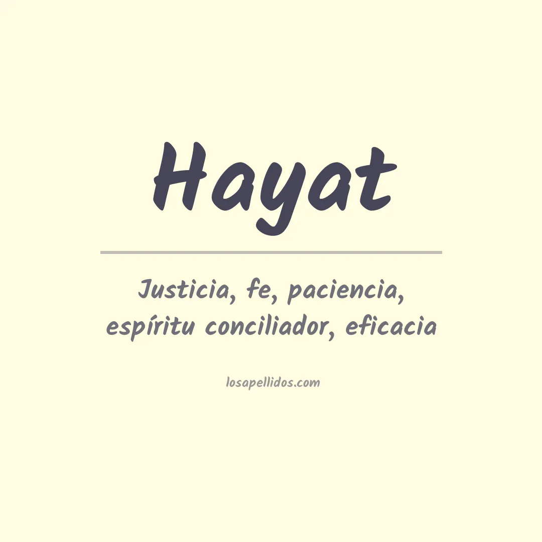 Apellido Hayat