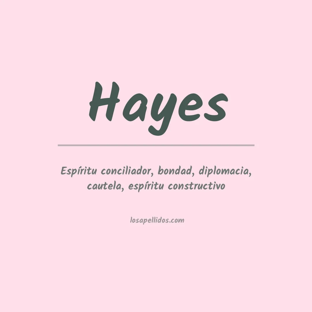 Apellido Hayes