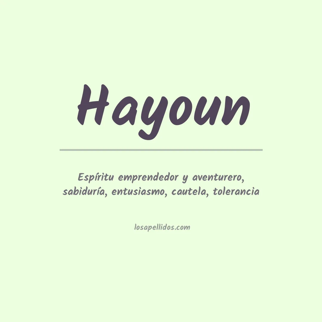 Apellido Hayoun