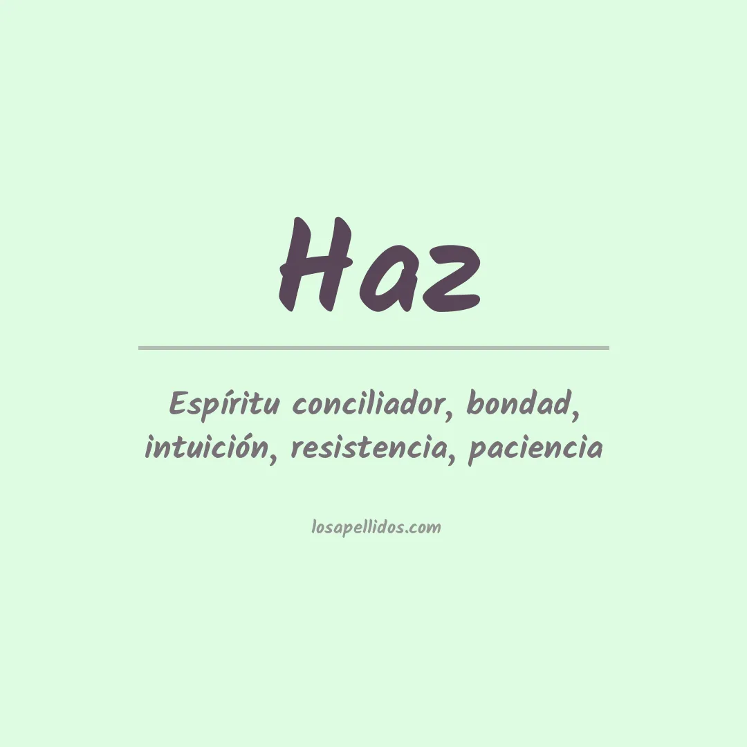 Apellido Haz