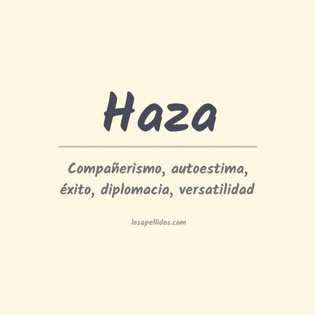 Apellido Haza