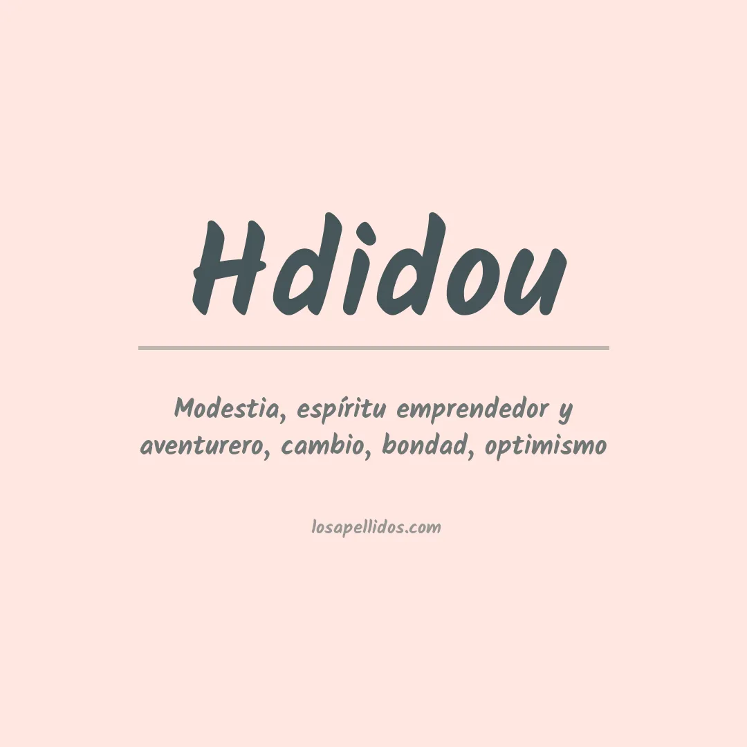 Apellido Hdidou