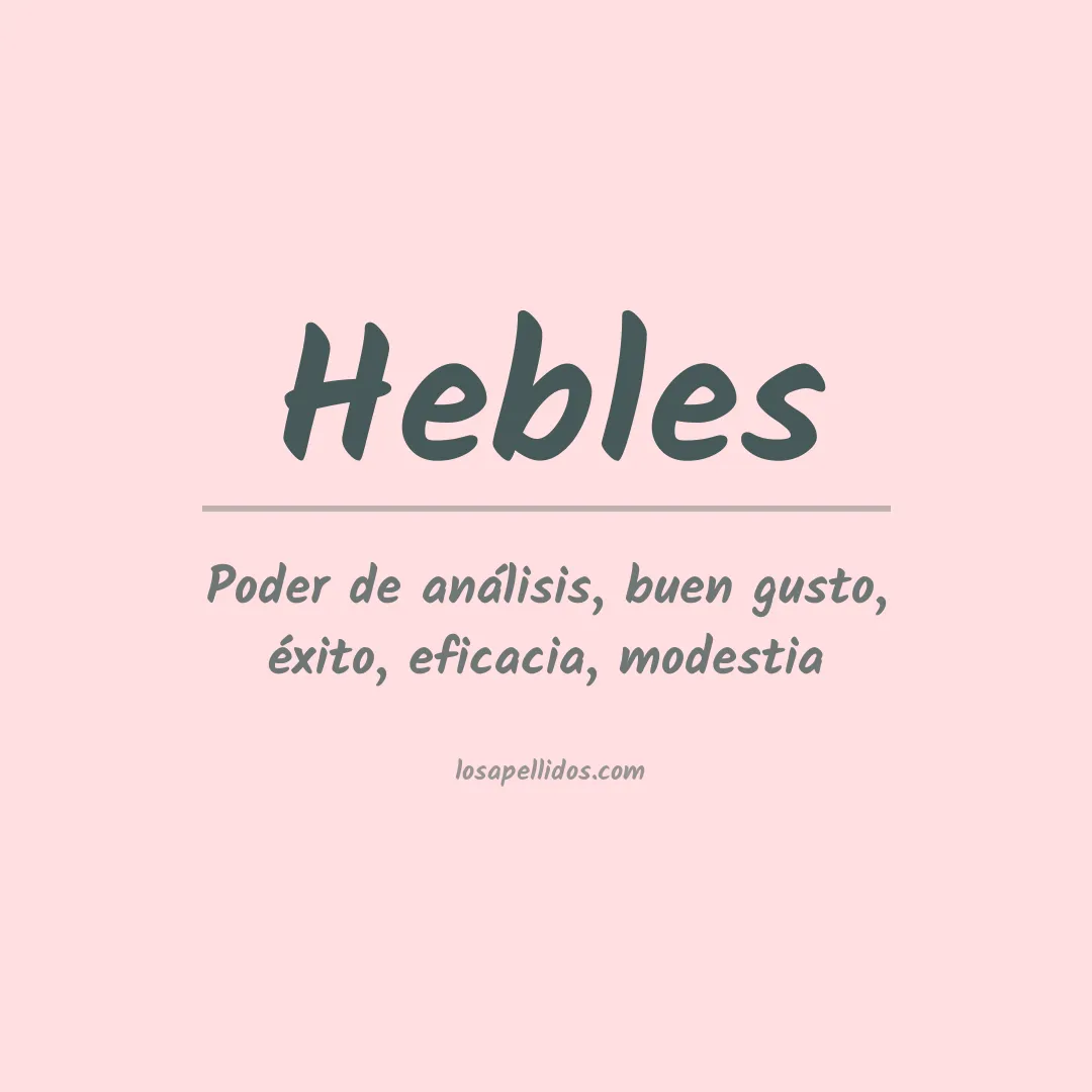Apellido Hebles