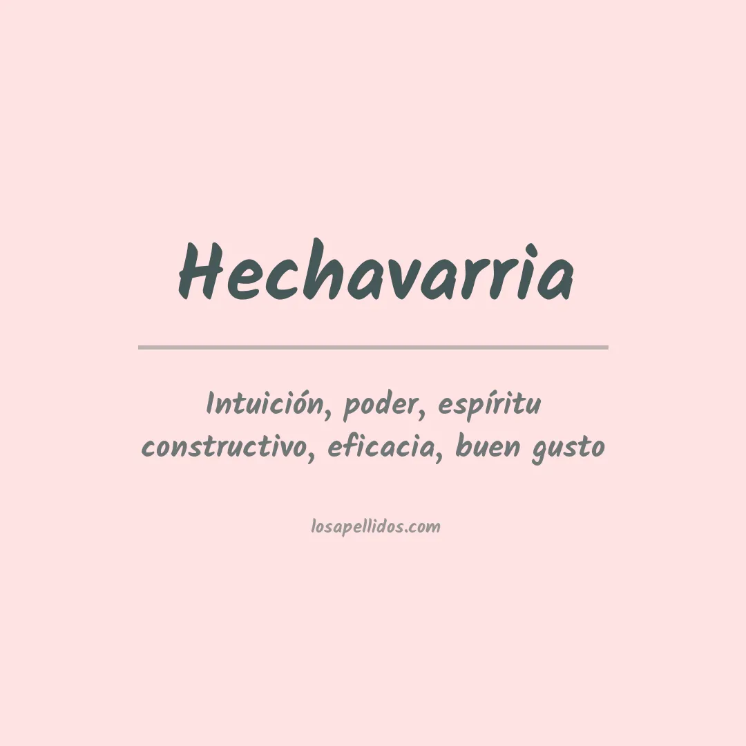 Apellido Hechavarría