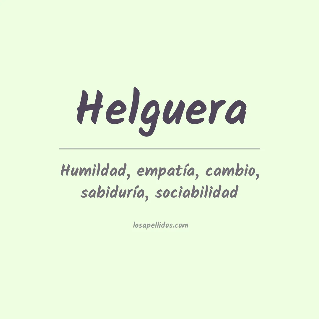 Apellido Helguera